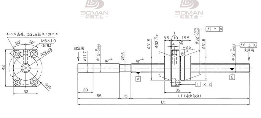 KURODA HG1230QS-BEZR-0800A 黑田精工丝杆的价格