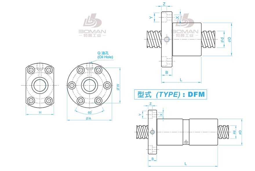 TBI SFM0325T-4 Tbi丝杆螺距和导程