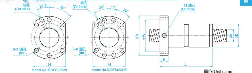 TBI DFS04020-2.8 tbi滚珠丝杆丝杆里的钢珠规格