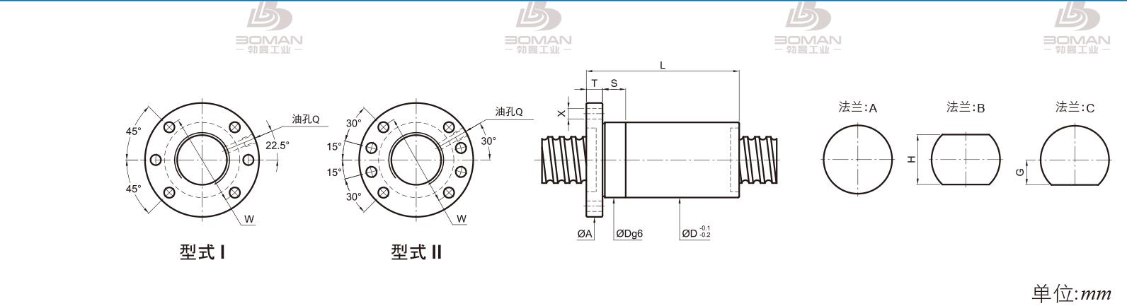 PMI FSDC3840-3 PMI转造级滚珠丝杠型号说明